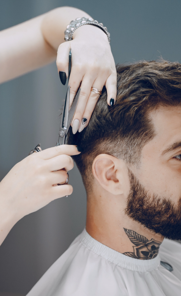 Men's Haircut at Hair by Jen Noonis @ Sage Salon and Spa in Hidden Valley Lake, CA