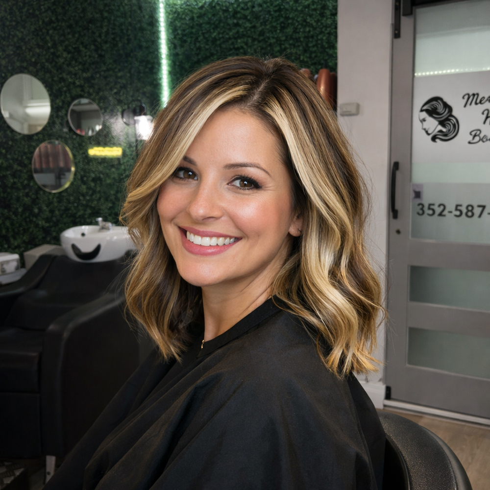 Partial Highlights at Mercia's Hair Boutique-Haircuts, Color, Curls & Keratin in Brooksville in Brooksville, FL