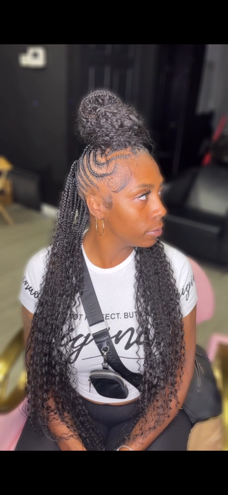 Boho Mohawk at Bre The Braider in Hazelwood, MO