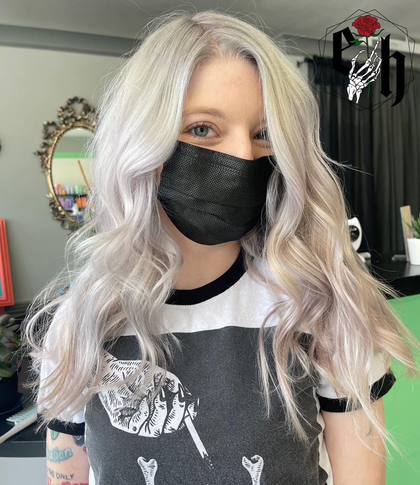 Bleach and Tone with Haircut