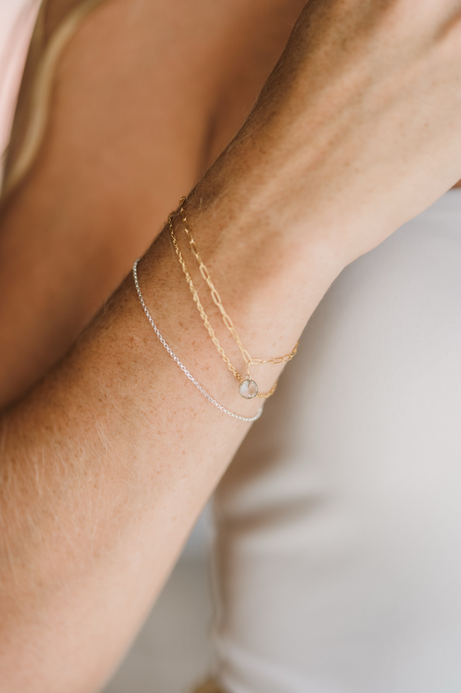 Bracelet Permanent Jewelry at Salt and Silk Studios in Killeen, TX