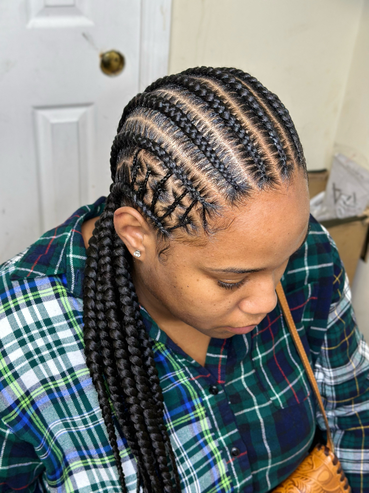 DESIGNER EIGHT STITCH CORNROWS