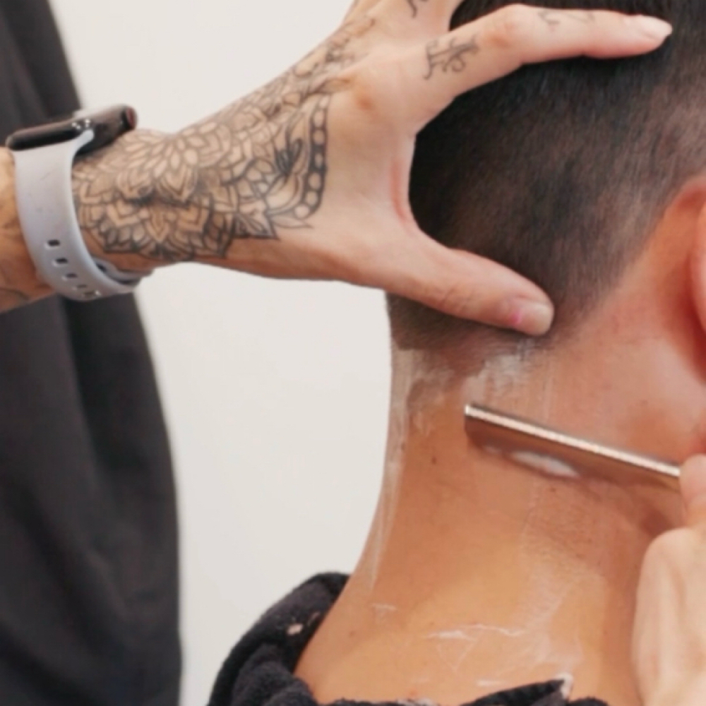 Neck Clean Up at Hair Boss Studio in Newport Beach, CA