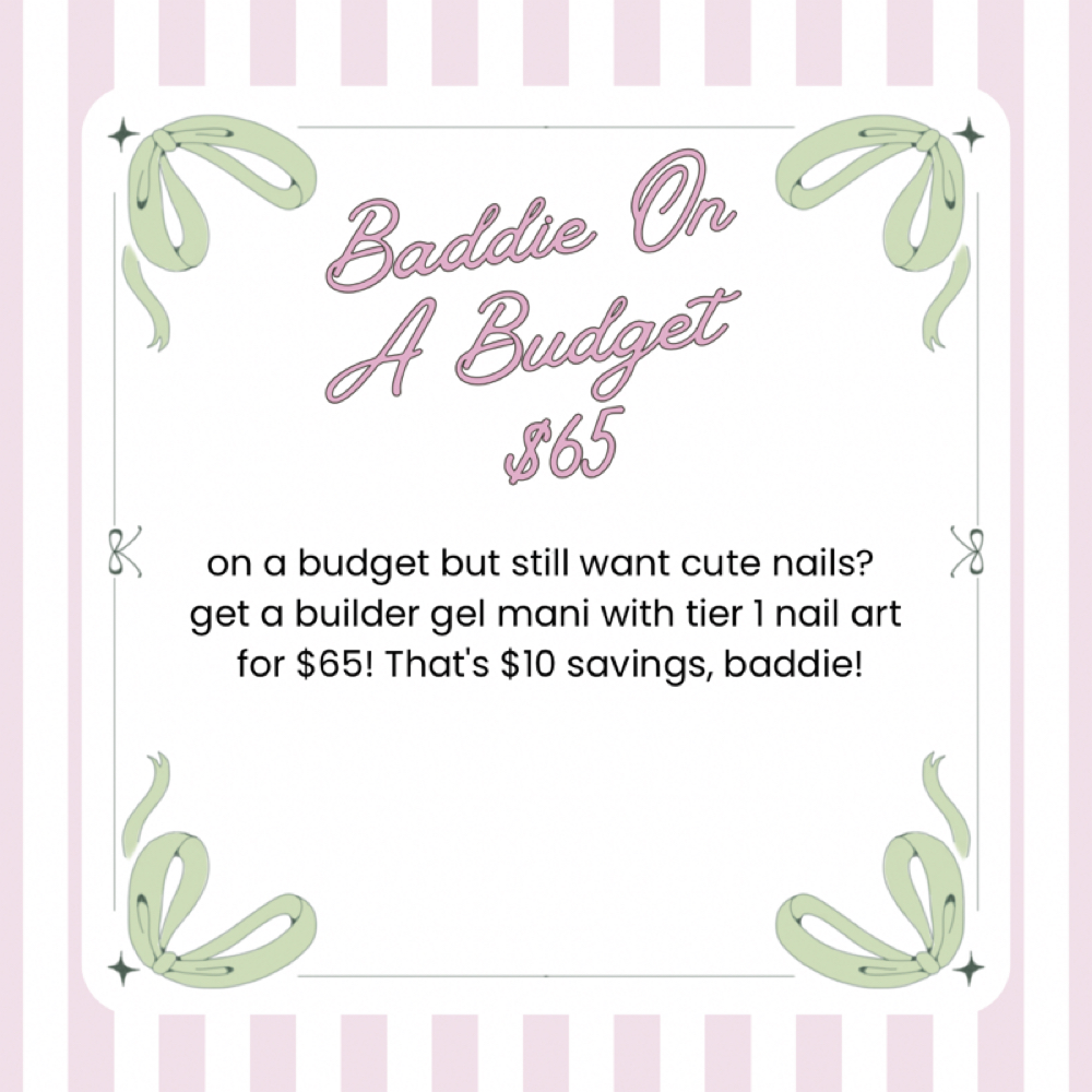 Baddie On A Budget (Builder Gel) at NailsWithLuv in Spring Hill, FL