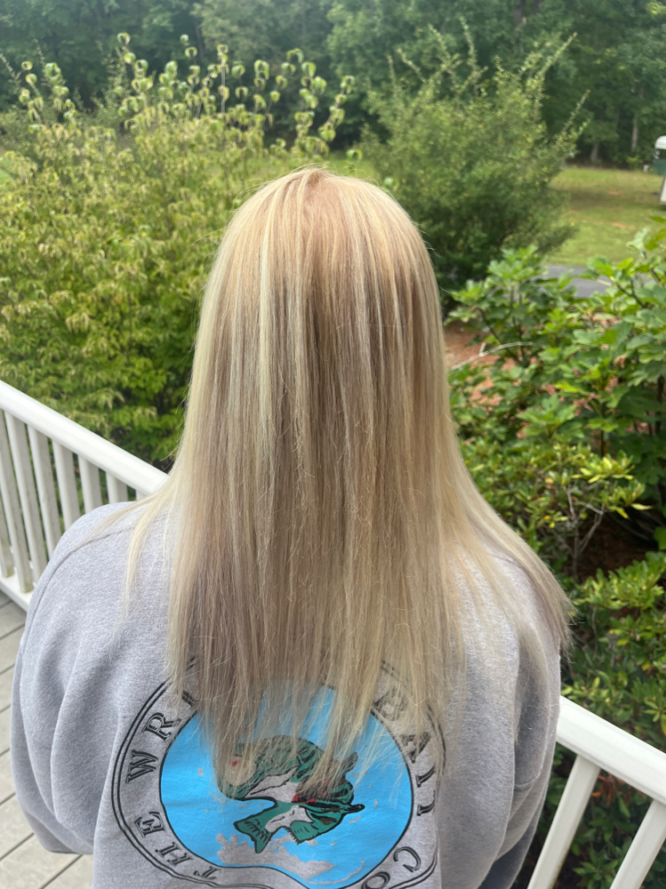 Full Head Highlights at Heavenly Hair & Nail Spalon in Wingina, VA