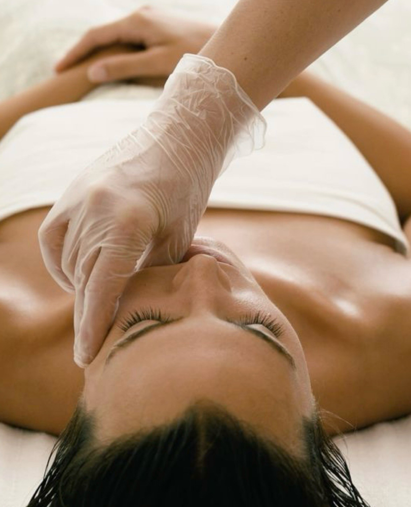 Buccal massage at Olive.glowesthetics in West Monroe, LA