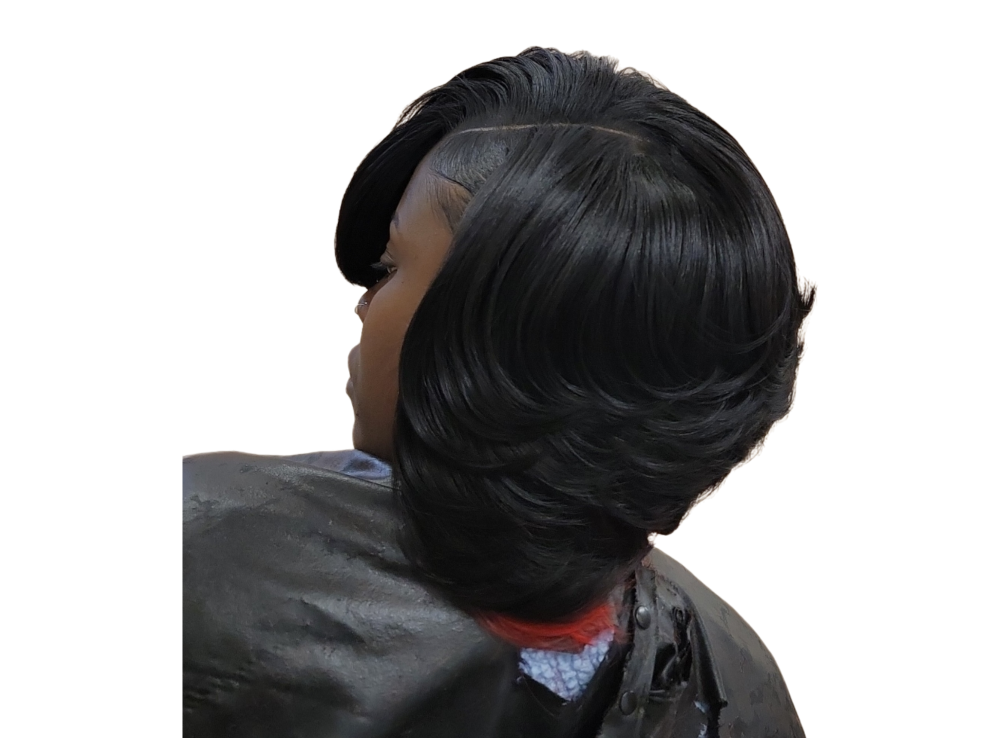SIDE PARTFEATHER BOB  HAIR INCLUDED