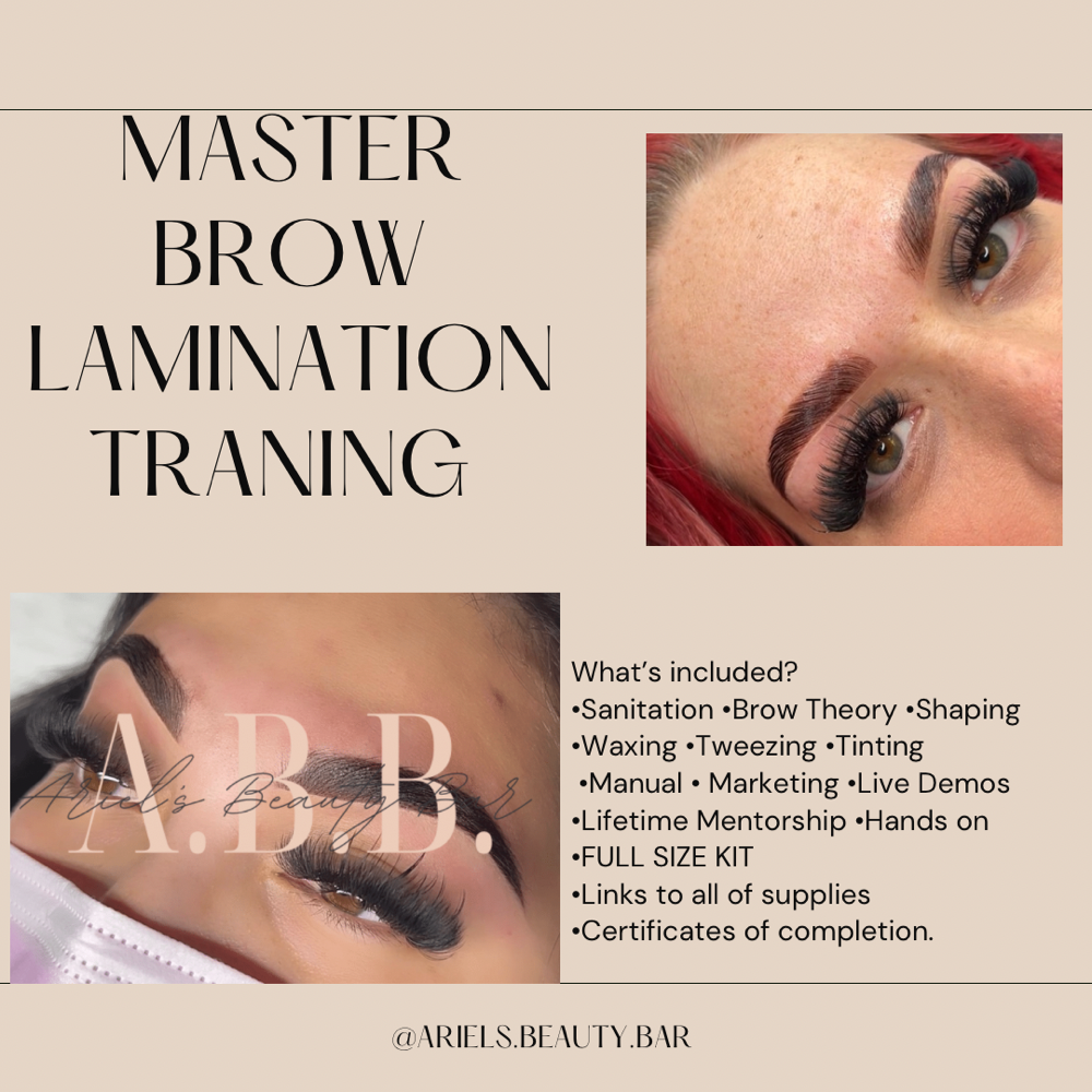 Master Brow Lami Training 2 Day 1:1