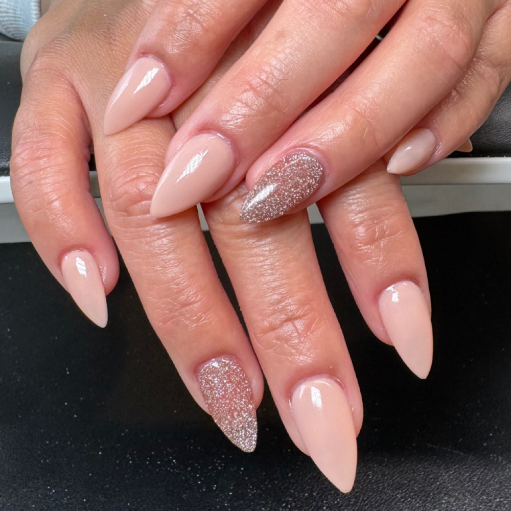 Gel X Set With Minimal Design at Jacynda’s Beauty Haven in Rockford, IL