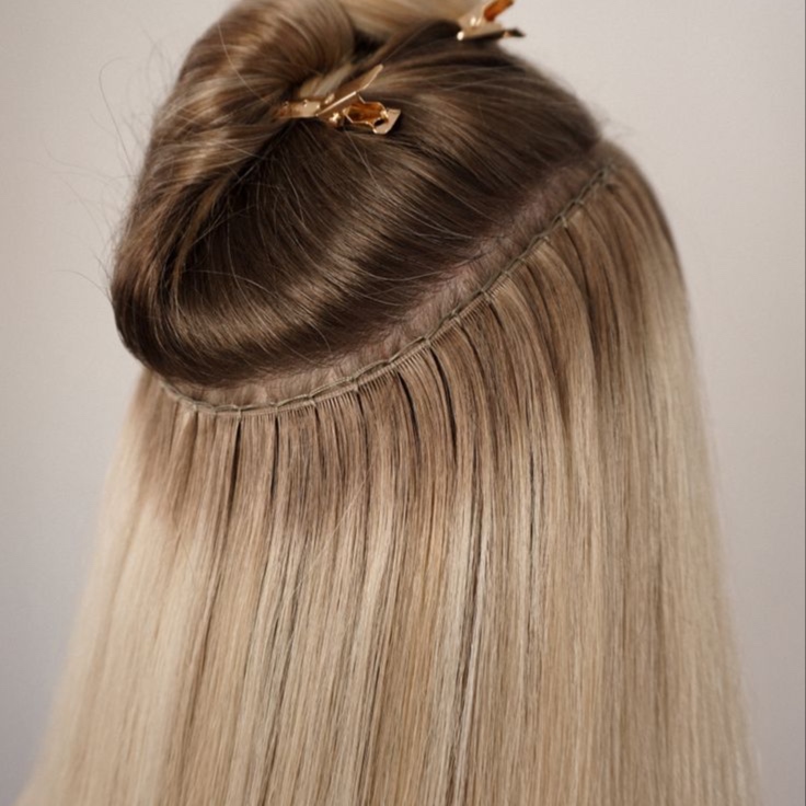 Hair extensions consultation at Willa Salon & Spa in Owatonna, MN