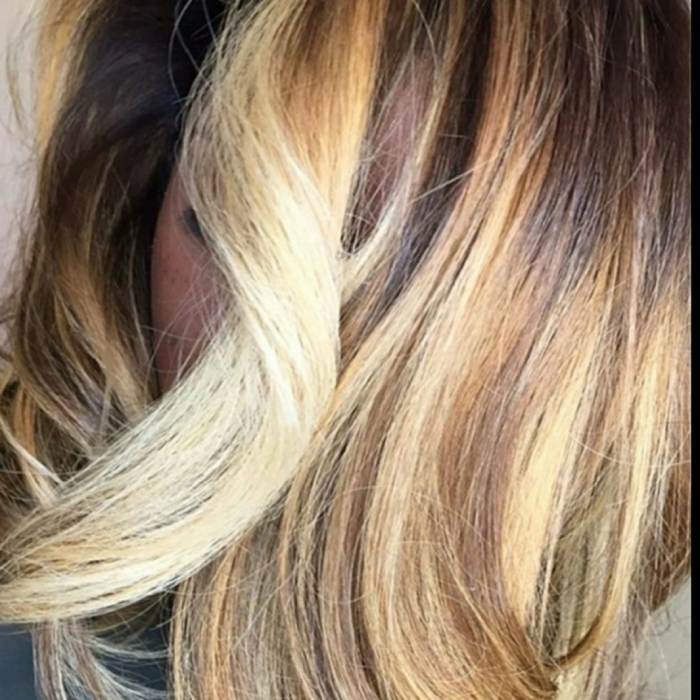 Seamless Blonde Balayage at Kbraxtonhair in Forestville, MD