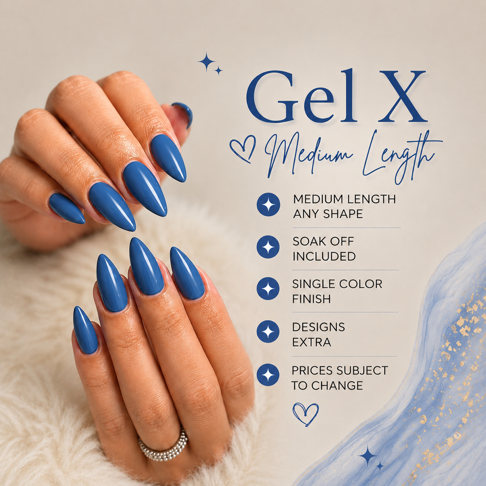 Gel Xtensions: Medium Length at Its a Vibe Nails by Anna in Glen Burnie, MD