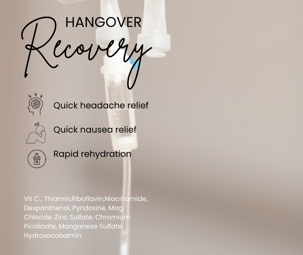 IV infusion- Hangover/Hydration