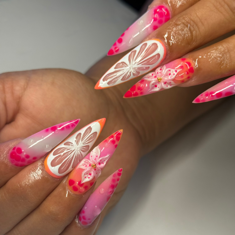LONG FULL SET at INVU Beauty Salon in Modesto, CA
