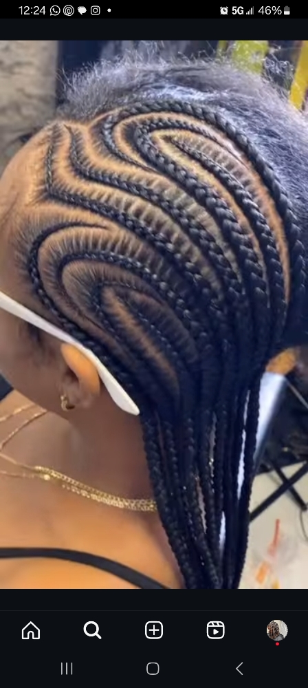Cornrow Straight Back Free Style at Wavelength Beauty By Donna in Mount Laurel, NJ