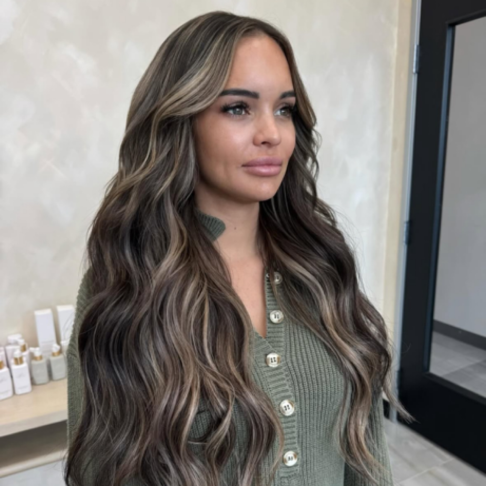 Bellami Volume Weft Installation at Blonding Texas Hair Studio in Cibolo, TX