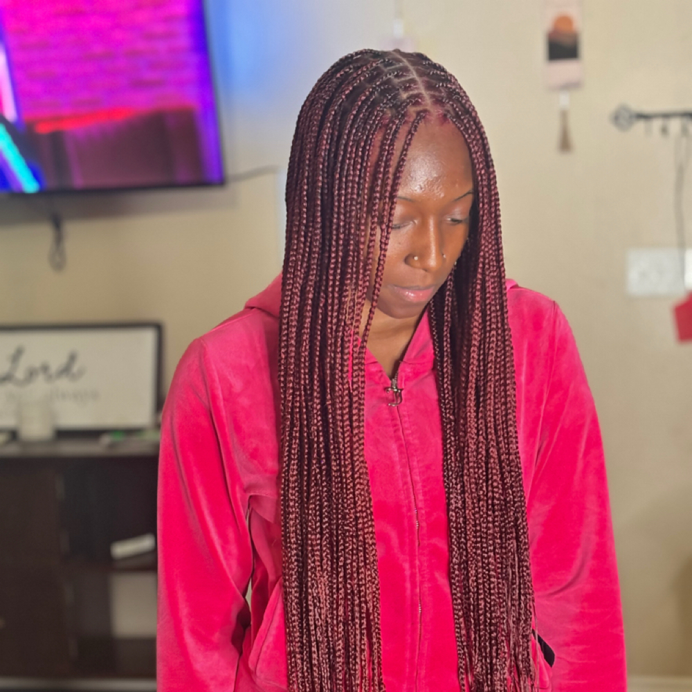 Small Knotless Braids at Crown of Confidence By JasAnj in Lufkin, TX