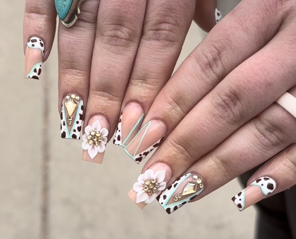 Medium Acrylic Nails at ArieAnya Corriveau in Cheyenne, WY