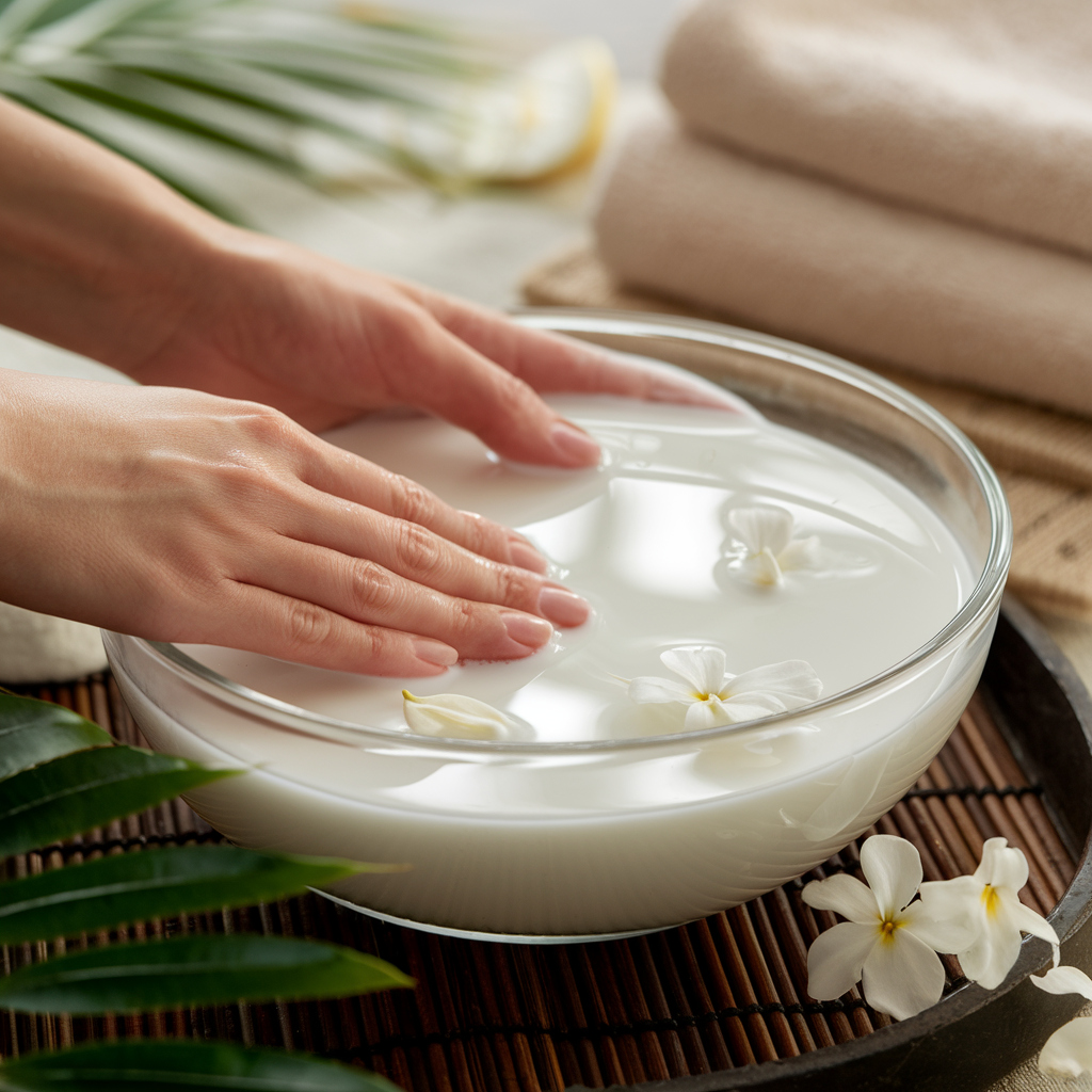 Coconut Milk Hand Soak