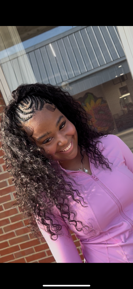 Half Fulani /Wig Install