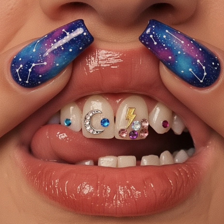 Custom 18K Gold Tooth Jewelry at Royal Blanc Smiles - Teeth Whitening and Tooth Gems in Charlotte, NC in Charlotte, NC