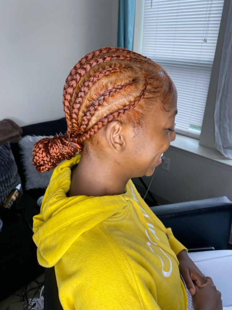 Straightback Cornrows (6-8)