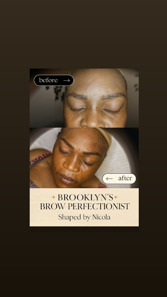 brows touchup 4-6 weeks at ShapedbyNicolabrowsandbody in Brooklyn, NY
