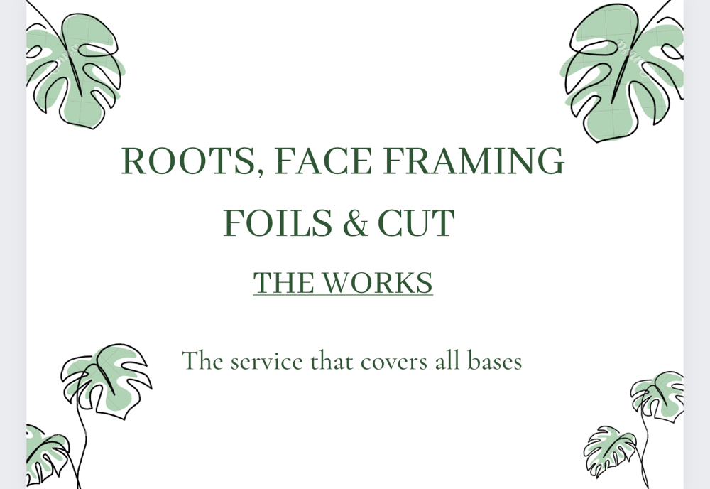 Roots, Foil Face Frame, Cut,Blowout