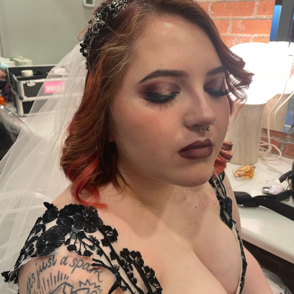 Bridal Makeup Consultation at Gem Gallagher Makeup Studio in Bedford, TX