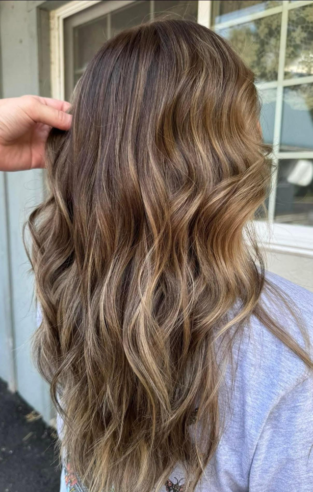 Balayage (below shoulders/thick)