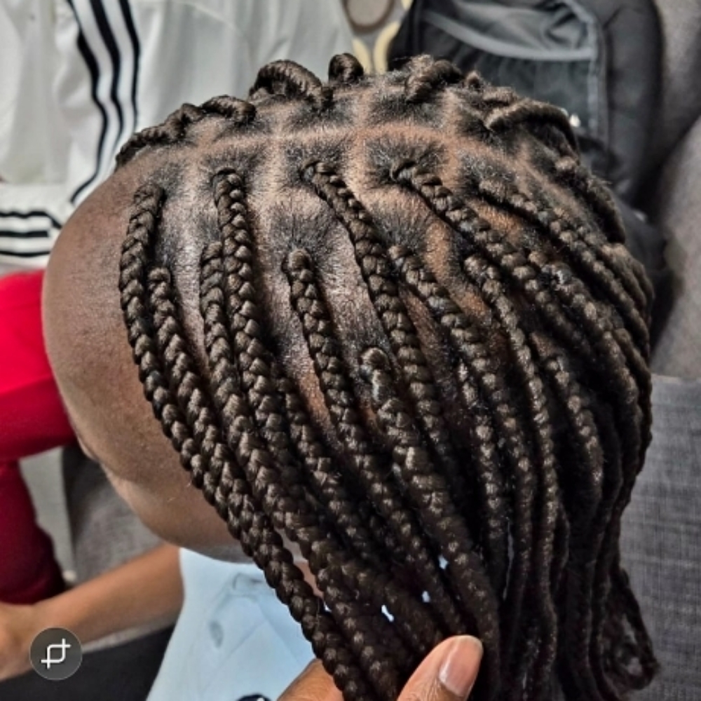Box Braids at GGS braiding beauty salon in Framingham, MA