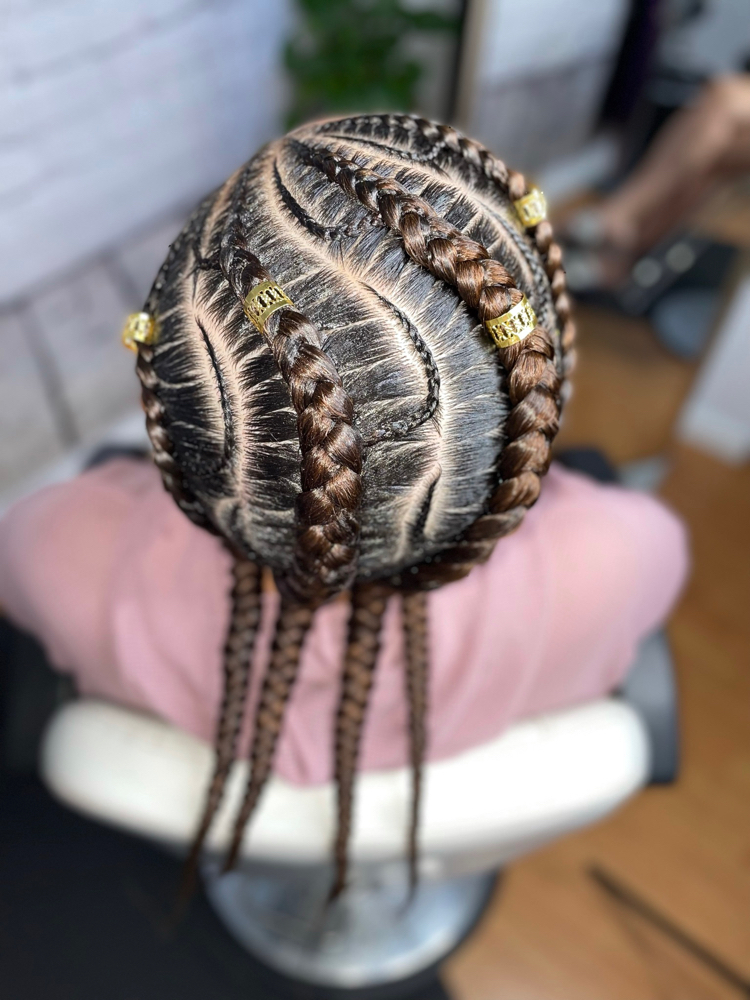 3-4 Braids + Simple Design