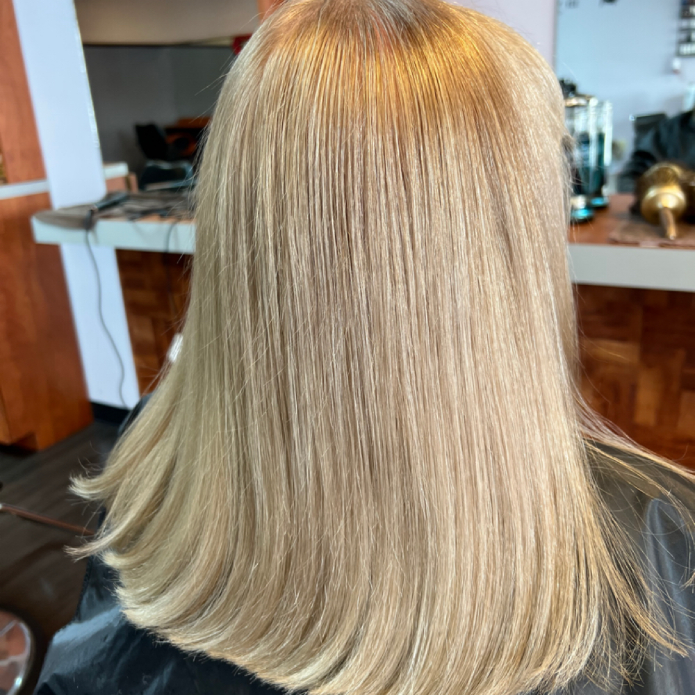 # 16- Toner & Blow Dry at Golden Scissor Total Care Hair Salon. in Peekskill, NY