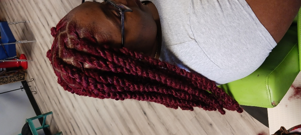 Invisible/knotless  Locs  Midback