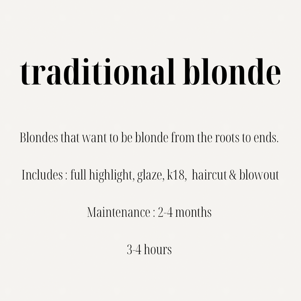 Tradional Blonde