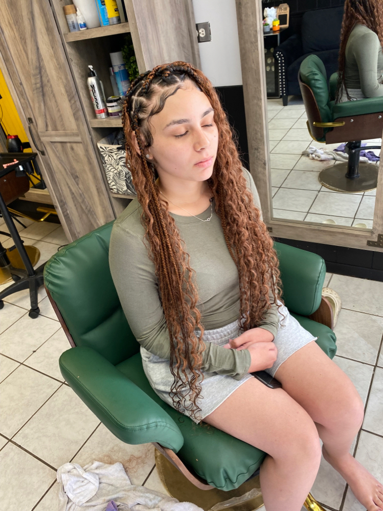 S/M parts, Medium,Boho  knotless