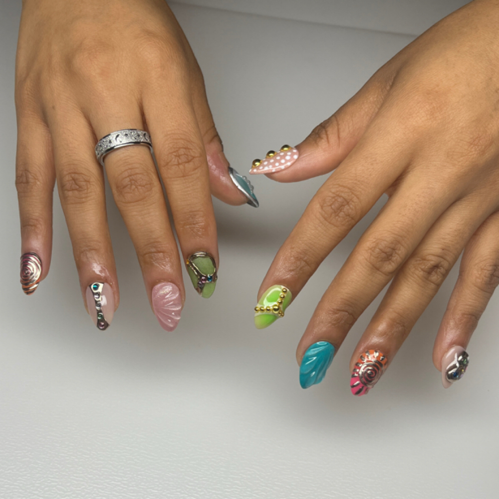 Press On Application at Stardust Nails in Whittier, CA