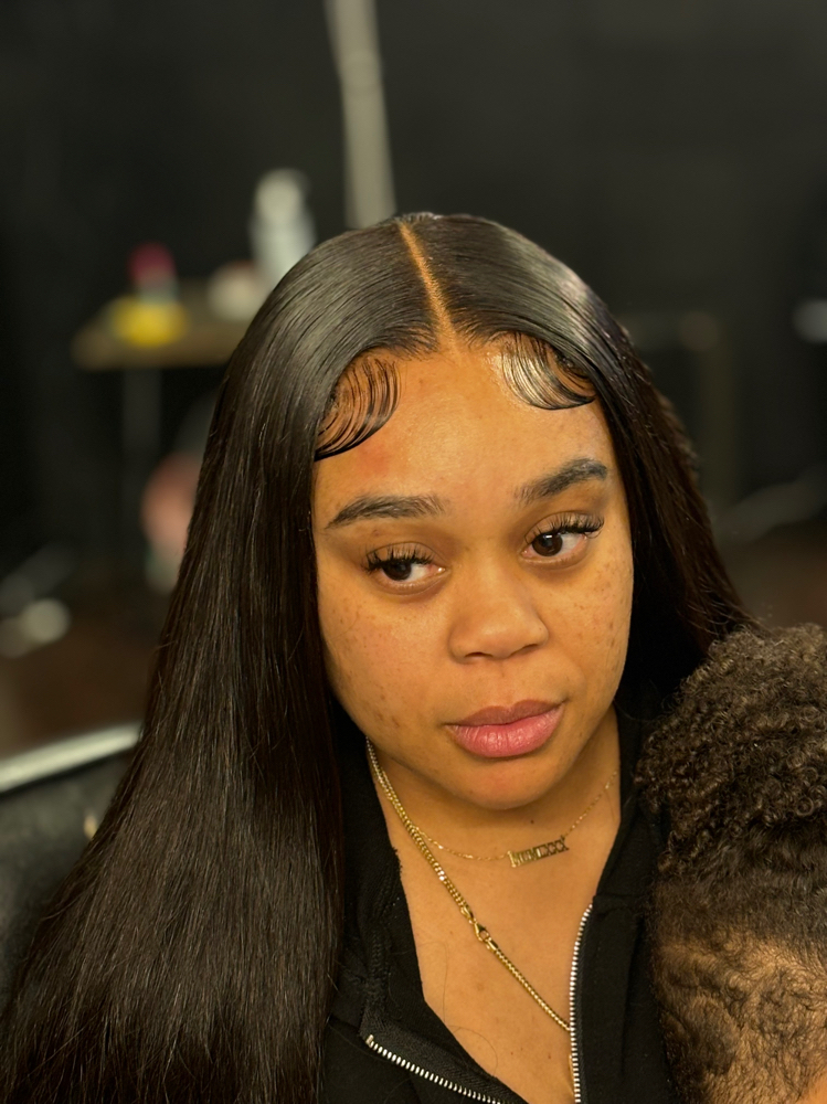 Closure wig install