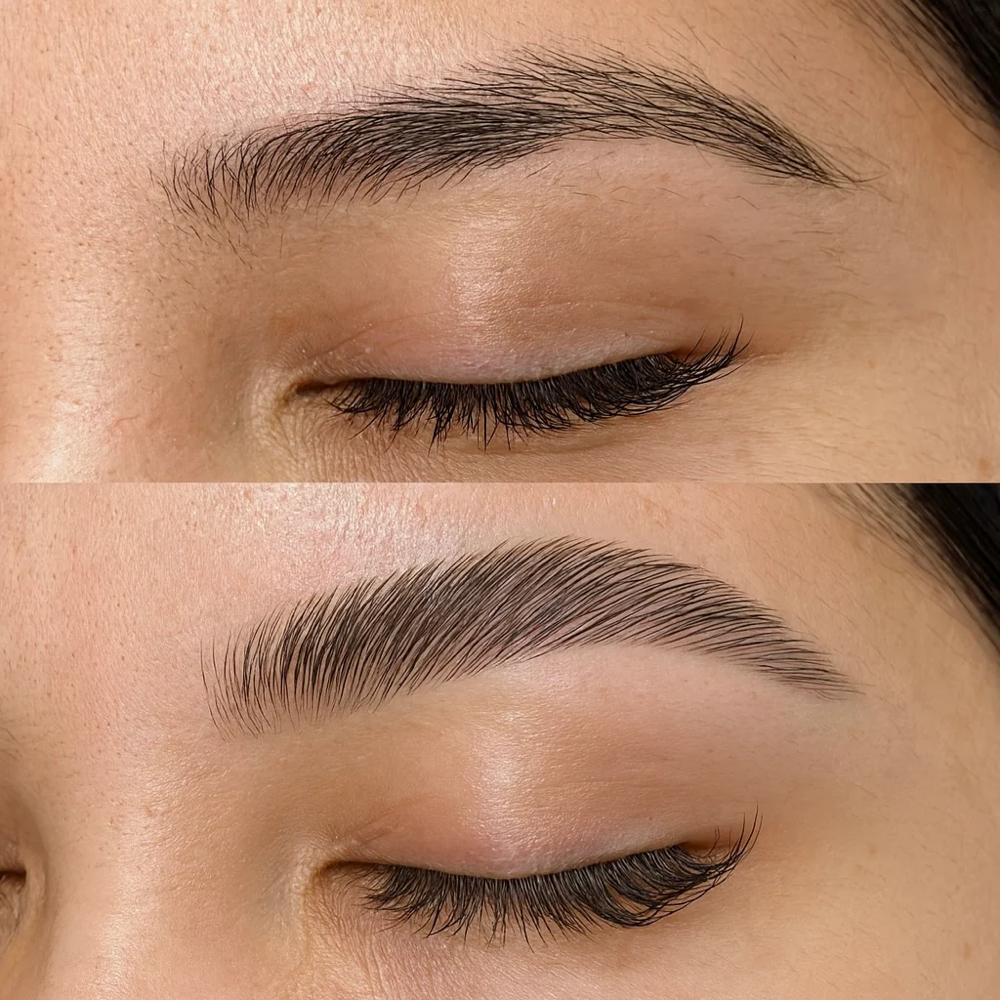 Brow Lamination without Tint