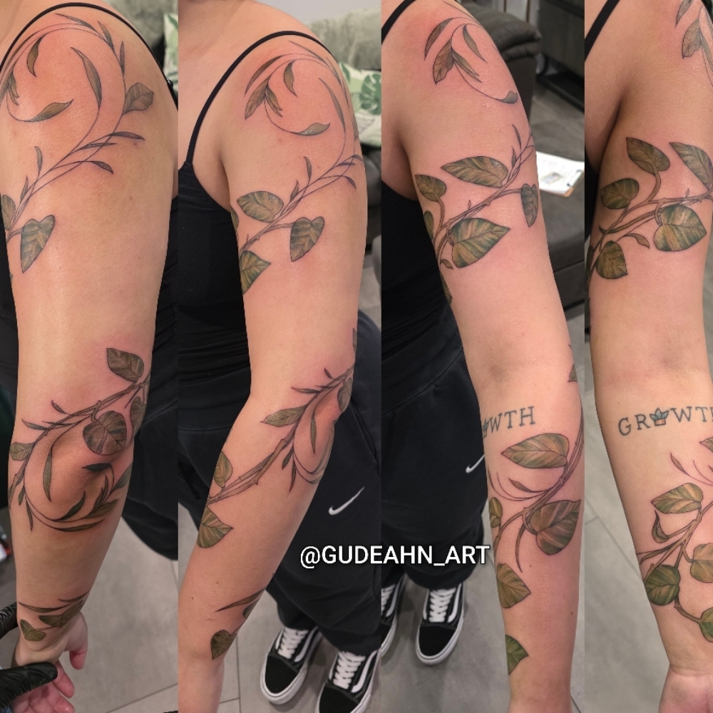 Large Color Tattoo at Gudeahn Art Tattoos in Englewood, CO