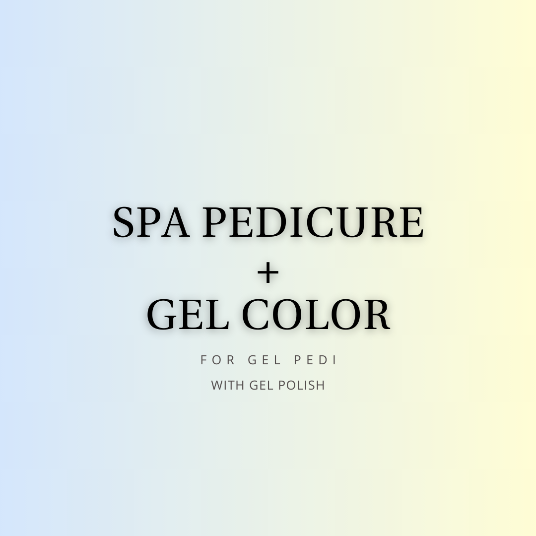 Spa Pedi + Gel Color