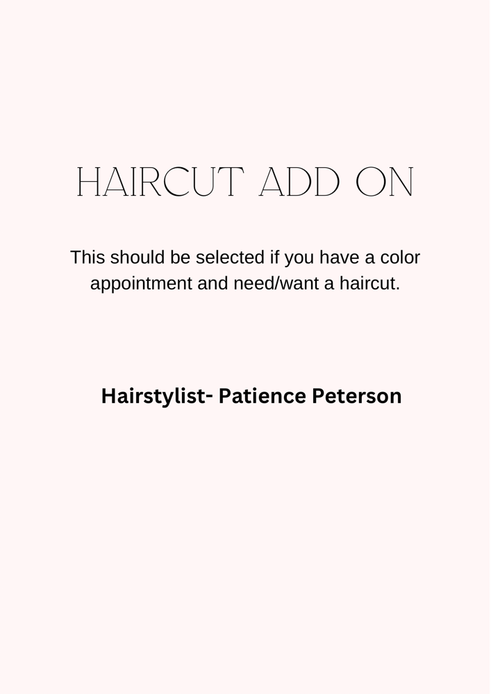 Haircut With Color Add On