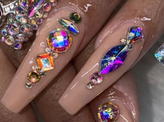 Partial Bling Nail