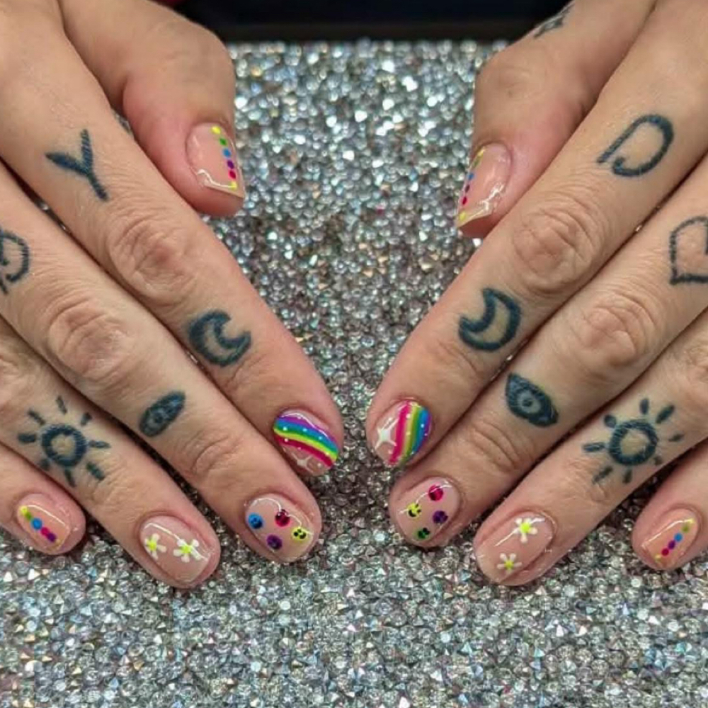 Hand Painted Nail Art at Goddess Touch Beauty Bar in North Charleston, SC