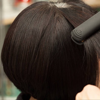 Silk press at Blossoms HTX Hair Studio in Spring, TX