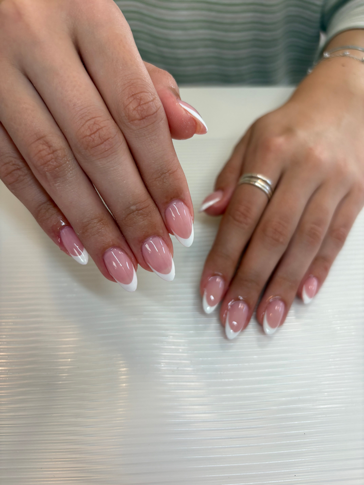 short gel x almond full set