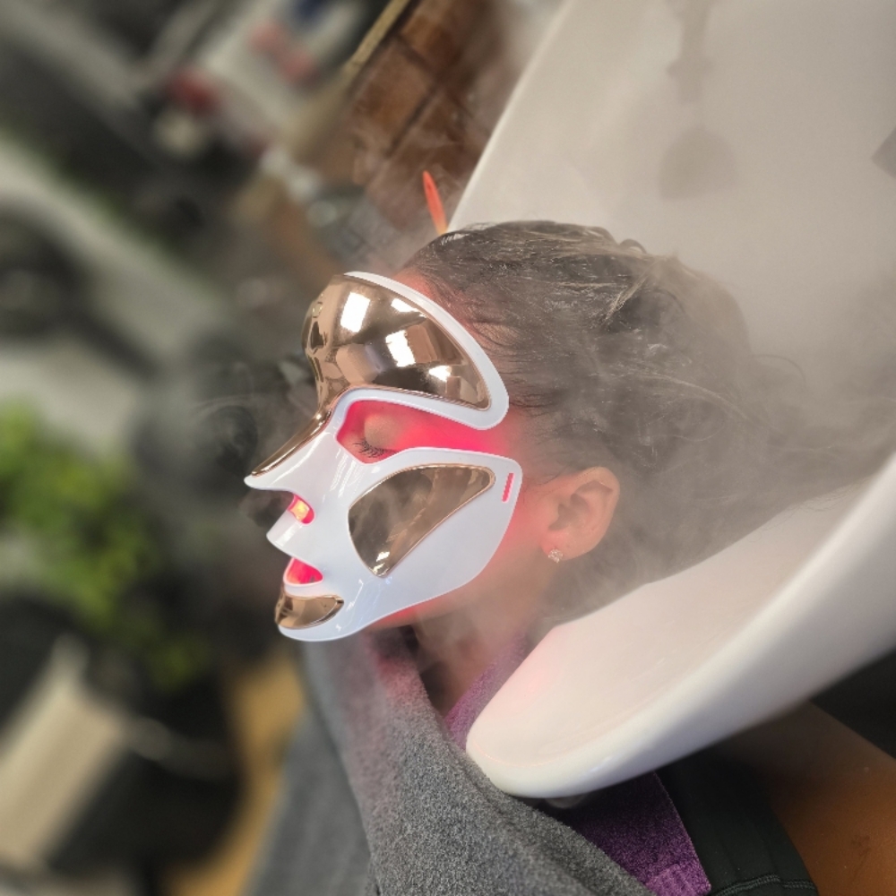 Hair Steam & Redlight Mask Therapy at Beautybyjojo in Cranston, RI
