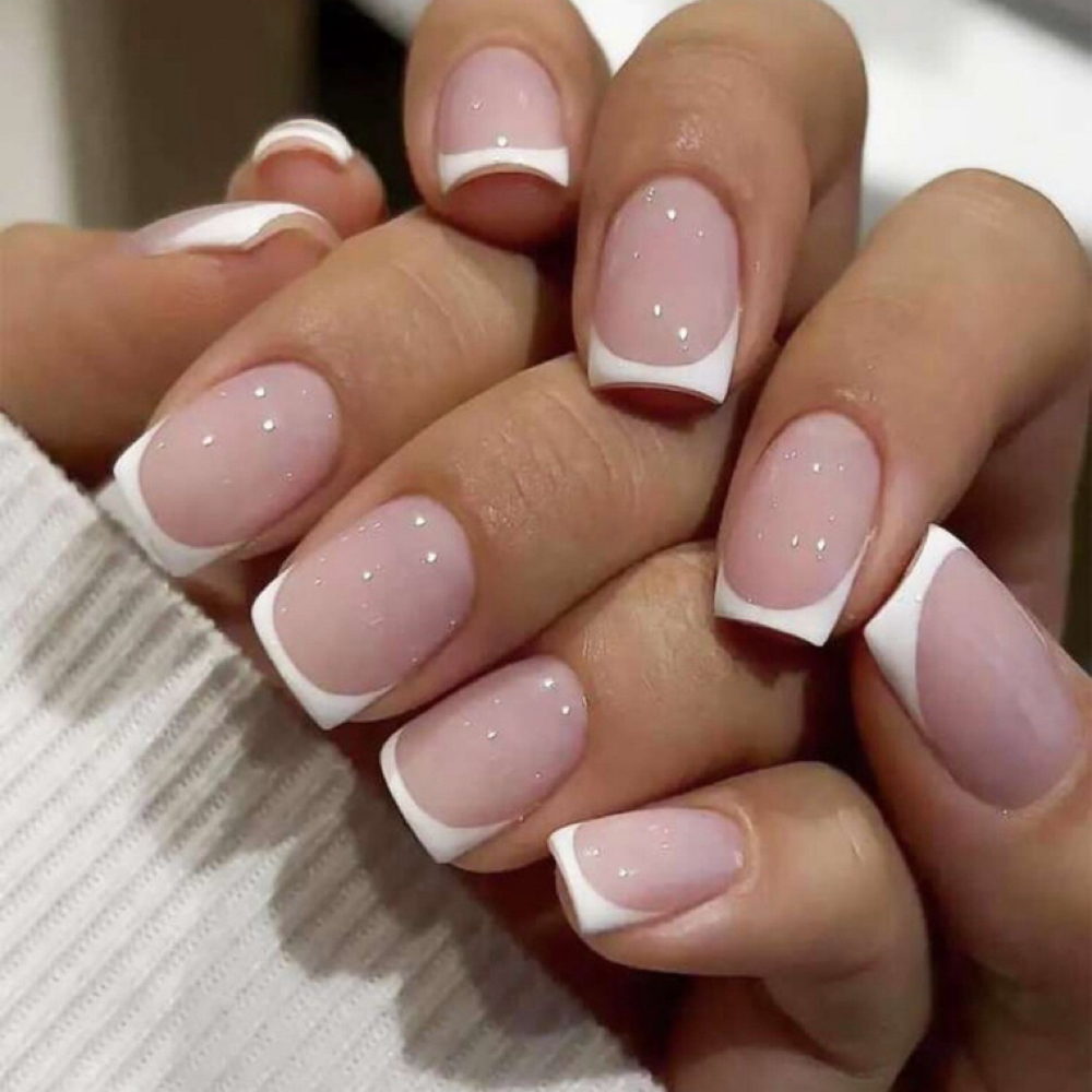 Nails  French at perlas beauty in el paso, TX