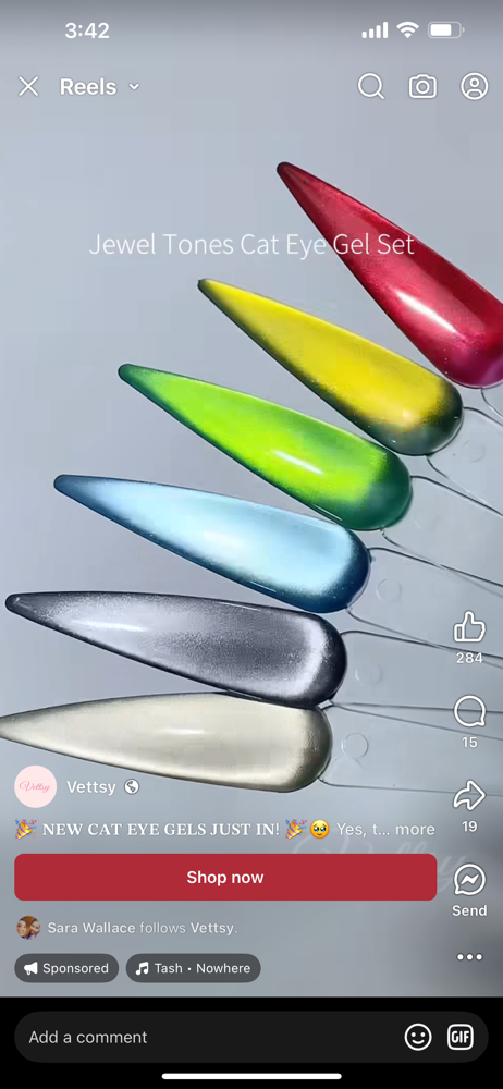 Cat Eye Design Extra $5 at PrettyP Nailz in Sandusky, OH