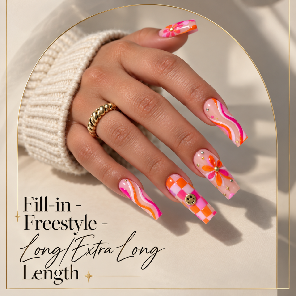 Fill-in - Freestyle (Long/XLong) at Forté Nail Spa in Toledo, OH